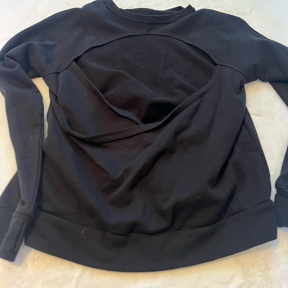 Fabletics Open- Back Crew Neck Sweatshirt